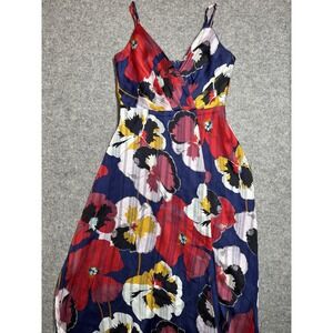 Lulus All About Love Blue Floral Spaghetti Strap Dress Women's Size XS